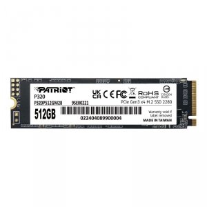 Dysk SSD Patriot P320 512GB M.2 2280 PCIe Gen3 x4 NVMe (3000/2200 MB/s)