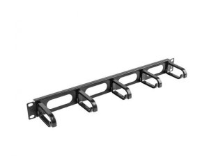 Organizer kabli Lanberg AK-1205-B 19 1U z 5 uchwytami - typ B czarny