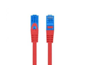 Patchcord Lanberg S/FTP kat.6A 1m LSZH CCA fluke passed czerwony