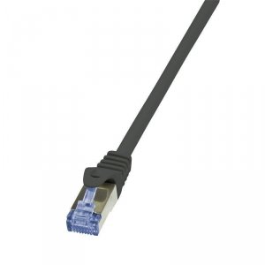 Patchcord LogiLink CQ4013S Cat.6A/7 600 MHz S/FTP PIMF 0,25m czarny