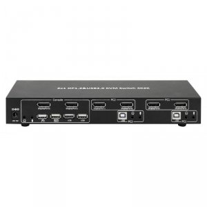 Przełącznik KVM Techly 2-portowy DisplayPort/USB 2x1 Dual Head Video 4K*30Hz