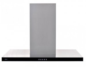 Okap kominowy AKPO WK-4 FENIKS SLIM GLASS 90 (435,6 m3/h; 900mm; kolor czarny)