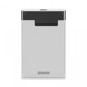SAVIO ZEWNĘTRZNA OBUDOWA NA DYSK HDD/SDD 2,5, USB 3.0, TRANSPARENTNA, AK-66