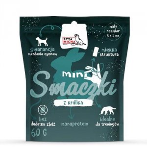 SYTA MICHA - Smaczki treningowe MINI  KRÓLIK - przysmak dla psa - 60g