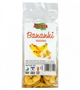 ALEGIA przysmak Banany suszone 50g