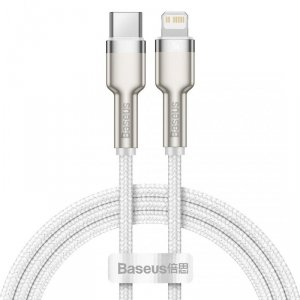 BASEUS KABEL USB-C LIGHTNING CAFULE PD 1M BIAŁY