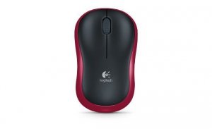 Mysz bezprzewodowa Logitech M185 910-002237 (optyczna; 1000 DPI; kolor czerwony)