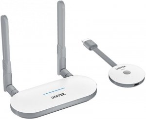 Unitek Bezprzewodowy nadajnik i odbiornik HDMI zasięg do 50m, biały