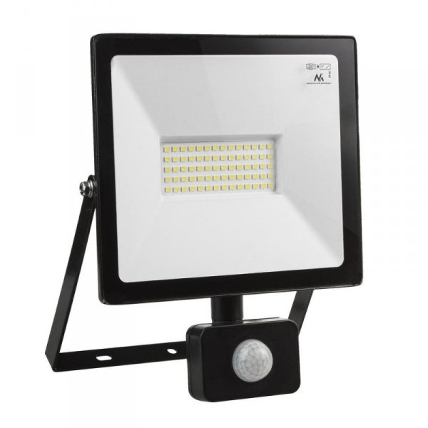 Naświetlacz LED z czujnikiem ruchu Maclean MCE650 WWW slim Warm White 50W, IP44