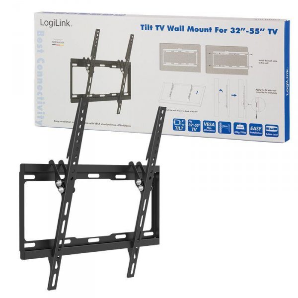 Uchwyt ścienny LogiLink do telewizora LCD/LED nachylenie -14°/0°, VESA 400x400, 32-55&quot;