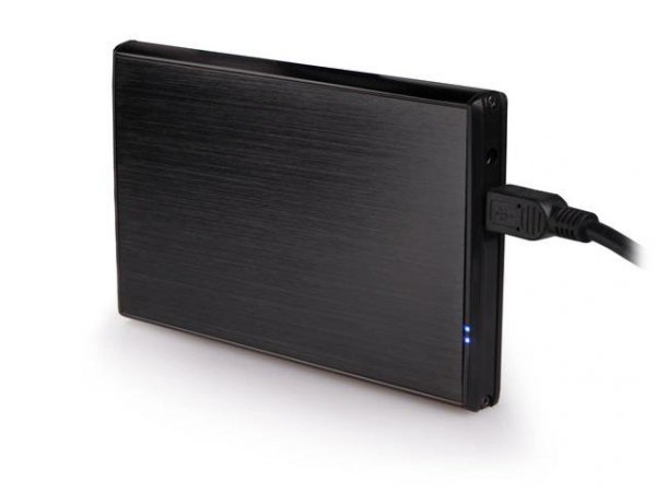 Obudowa na dysk HDD/SSD Natec RHINO USB 2.0 SATA 2,5&quot; Aluminum Black Slim