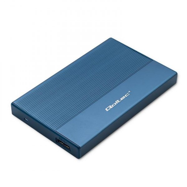 Obudowa/kieszeń Qoltec na dysk SSD HDD 2.5&quot; | SATA | USB 3.0 | Super speed 5Gb/s | 2TB | Niebieski