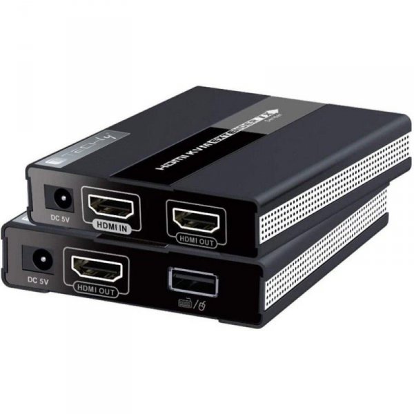 Extender KVM Techly HDMI/USB Cat.6 po skrętce do 60m