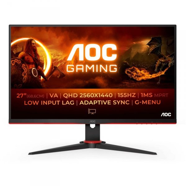 Monitor AOC 27&quot; Q27G2E/BK 2xHDMI DP