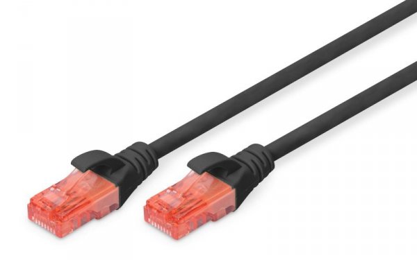 Patchcord DIGITUS UTP kat. 6 2m PVC czarny