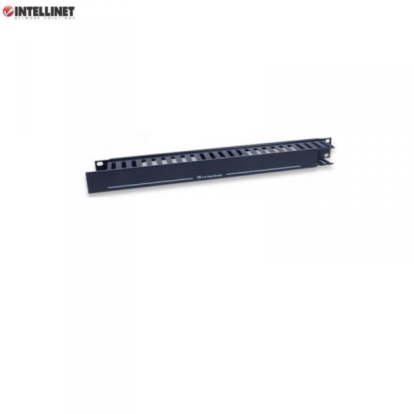 Organizer Kabli Intellient Rack 19&quot; 1U z pokrywą, czarny
