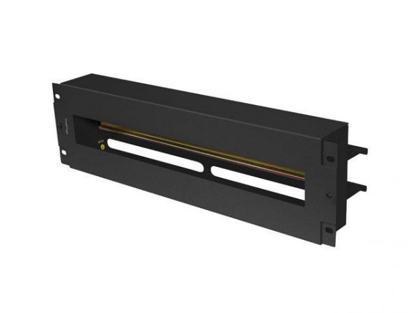 Panel dystrybucji napięć Lanberg 19&quot; 3U z szyną DIN TS-35 czarny