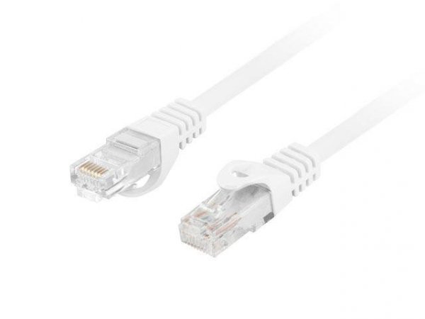 Patchcord Lanberg UTP kat.6 3m LSZH CU fluke passed biały