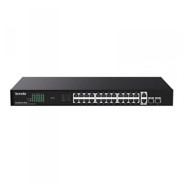 Switch niezarządzalny Tenda TEG1128P-24-250W 26x1GbE 2xSFP PoE