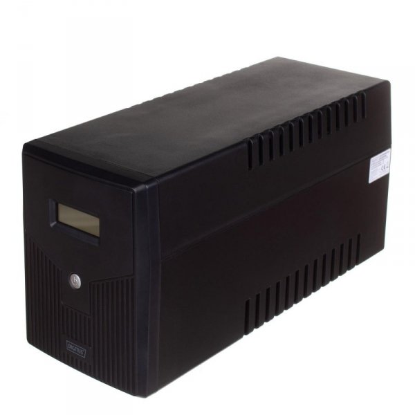 Zasilacz awaryjny UPS DIGITUS Line-Ineractive LCD 1500VA/900W, 2x12V/9Ah, AVR, 4x Schuko CEE 7/3, 2x RJ11, 1x USB 2.0 typ B