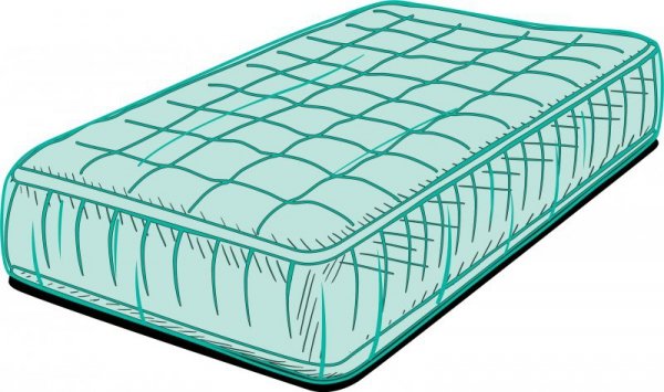 Pokrowiec z folii na materac 129|5 x 248|9cm GRUBY 37|5 mikronów