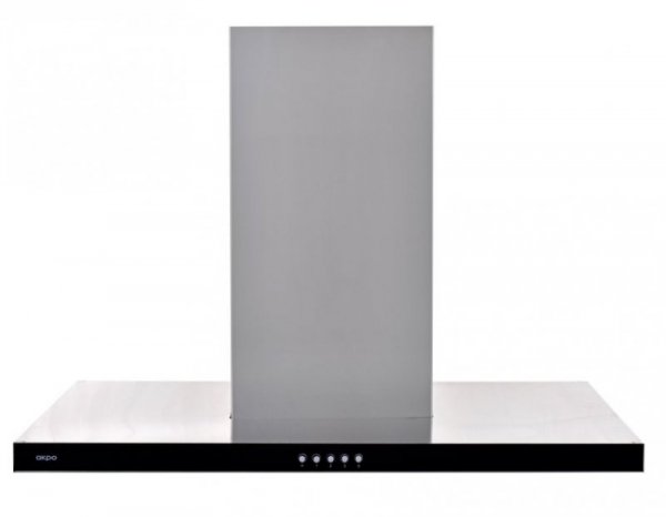 Okap kominowy AKPO WK-4 FENIKS SLIM GLASS 90 (435,6 m3/h; 900mm; kolor czarny)
