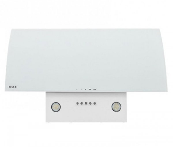 Okap kominowy AKPO WK-4 Clarus 60 Biały (600mm; front gięte białe szkło)