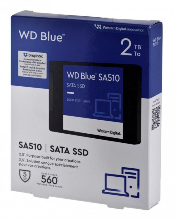 Dysk SSD WD Blue 2TB 2,5&quot; SATA WDS200T3B0A