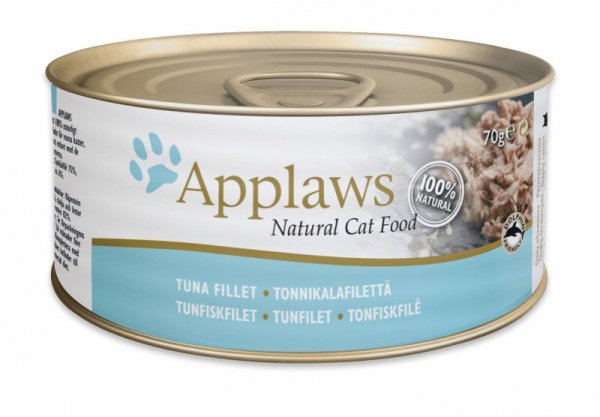 APPLAWS Natural Cat Food Filety z tuńczyka  - mokra karma dla kota - 70g