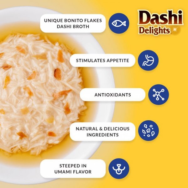 INABA DASHI DELIGHTS Kurczak z Serem 70g bulion dla kota