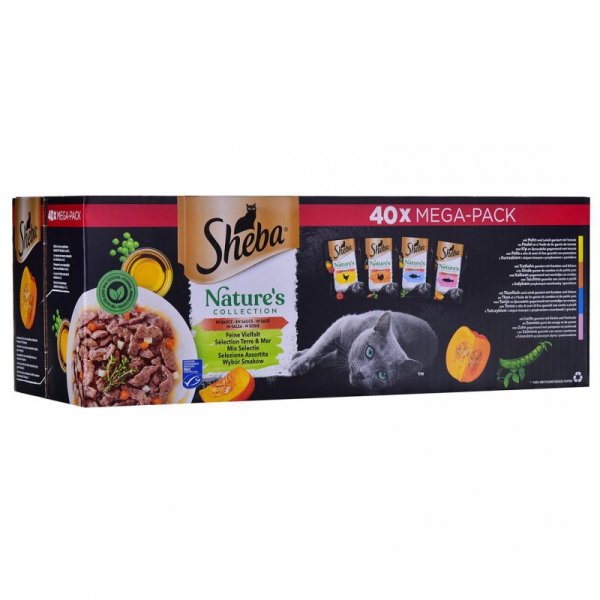 SHEBA Nature&#039;s Collection Mix - mokra karma dla kota - 40x85 g