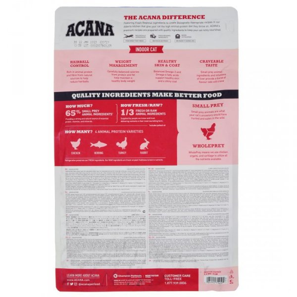 ACANA Indoor entrée cat 1.8kg