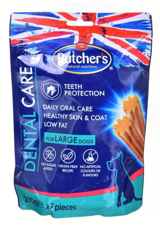 BUTCHER&#039;S Dental Care for large dogs - przysmak dentystyczny dla psów dużych - 270 g