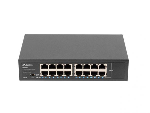 LANBERG SWITCH RSGE-16 RACK 10&quot;/19&quot; (16-PORT, 1GB)