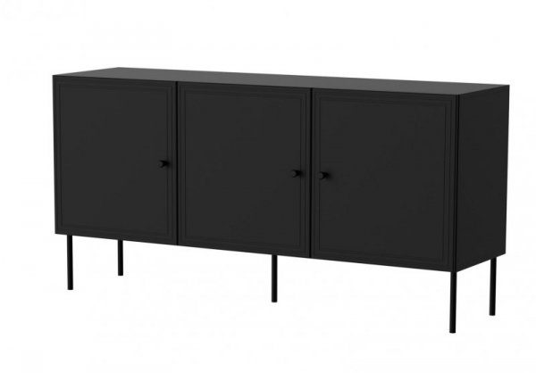 Komoda 3D PALAZZO BIS 151x40x75 czarny mat
