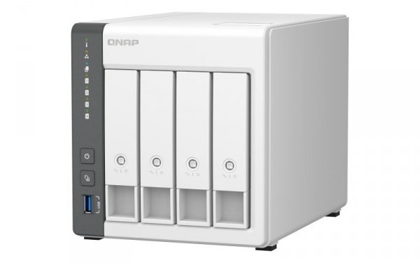 Qnap TS-433-4G, Tower, 4 x 2.5&quot;/3.5&quot; SATA , ARM 2.0GHz Quad core, 4GB, 1 x 2.5GbE + 1 x GbE, External adapter (PSU)