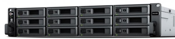 NAS Synology RS2423+; 2U RACK; 12x (3.5&quot; SATA HDD/2.5&quot; SATA SSD); AMD Ryzen V1780B, 8 GB DDR4 ECC UDIMM (max. 32GB), 2