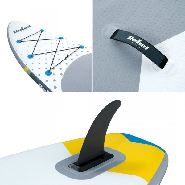Deska SUP REBEL ACTIVE pompowana 350x81x15cm biała