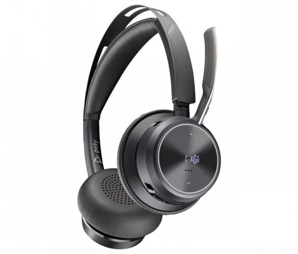 Poly Zestaw słuchawkowy Voyager Focus 2 z certyfikatem Microsoft Teams USB-C-C + przejściówka USB-C/A 9T9J4AA#AC3