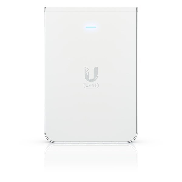 Access Point Wi-Fi 6 Ubiquiti UniFi U6 In-Wall 2.4GHz(2x2)/5GHz(4x4)/6GHz(–) PoE+/PoE 4x1G 1x2,5G