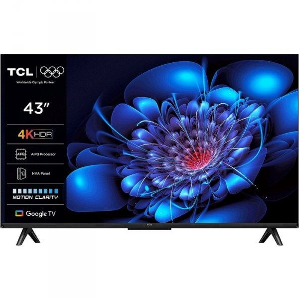 Telewizor TCL 43P69K LED 43&#039;&#039; 4K Ultra HD Google TV Dolby AC4 DVB-T2 Czarny