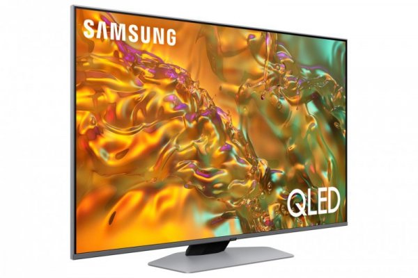 Telewizor Samsung QE65Q80DATXXH QLED 65&#039;&#039; 4K Ultra HD Tizen 120Hz  Dolby Atmos Srebrny (WYPRZEDAŻ)