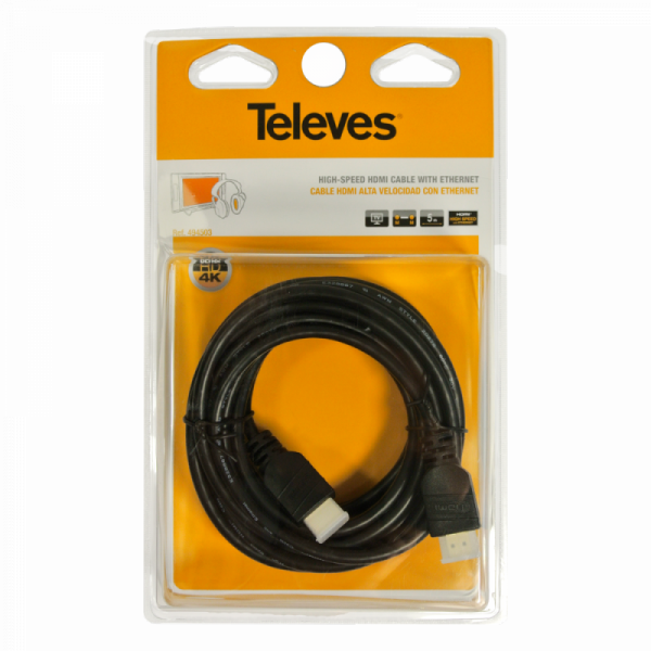 Kabel HDMI 2.0 Televes ref. 494503 5m 4K