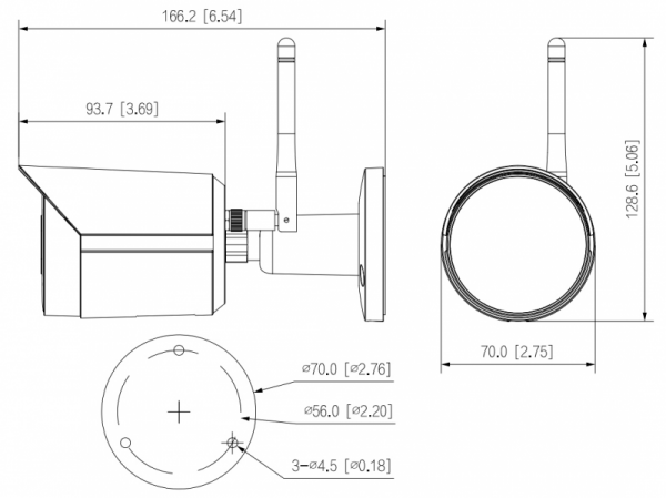 KAMERA IP DAHUA IPC-HFW1230DS-SAW-0280B