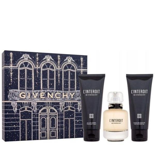 Givenchy L'Interdit Set - Eau de Parfum 50 ml + Perfumed Body Milk 75 ml + Perfumed Shower Gel 75 ml