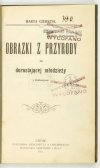 CZERSZYK Marya - Obrazki z przyrody dla dorastającej młodzieży. Z ilustracyami