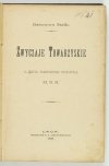 STAFFE [Blanche] - Zwyczaje towarzyskie. Z języka francuskiego przełożyła M. N. B.