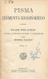 Krasiński Zygmunt - Pisma. Wydanie nowe zupełne ... t.4. 