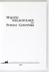 MAJĄTKI wielkopolskie. T. 1: Powiat Gostyński