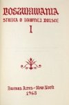 POSZUKIWANIA. Studia o dawnej Polsce. [T.] 1.